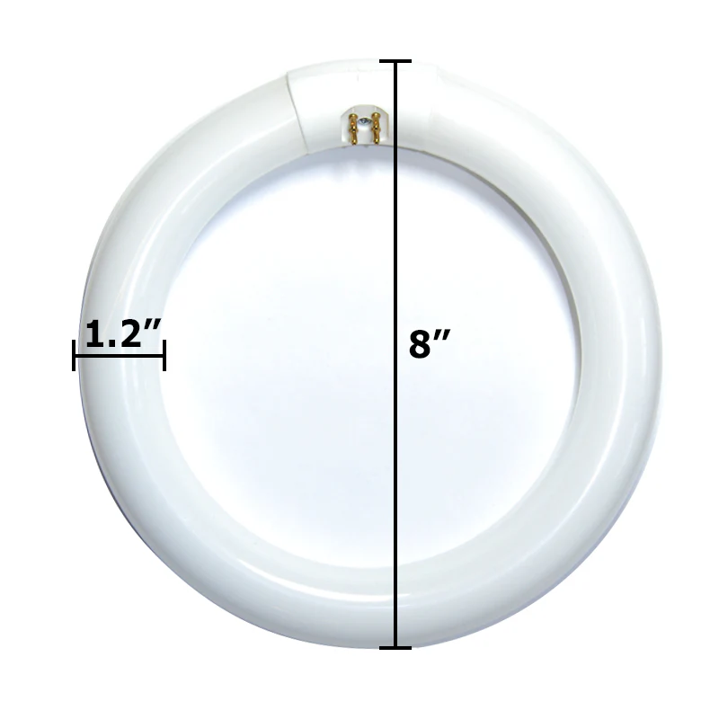 Satco S6500 FC8T9 22w T9 8 inch 3000K Soft White G10Q Circline Fluorescent Bulb - Image 2