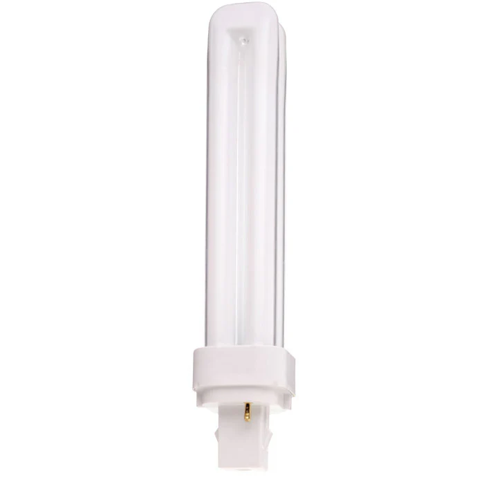 Satco S6725 26W Quad Tube 2-Pin G24D-3 Plug-In base 2700K fluorescent bulb
