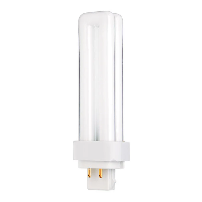 Satco S6730 13W Quad Tube 4-Pin G24Q-1 Plug-In base 3000K fluorescent bulb