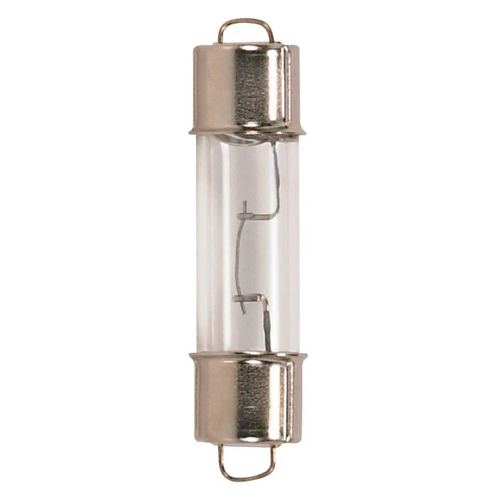 Satco S6906 12.5W 12.8V Festoon Type SF6 DE Cap Miniature light bulbs