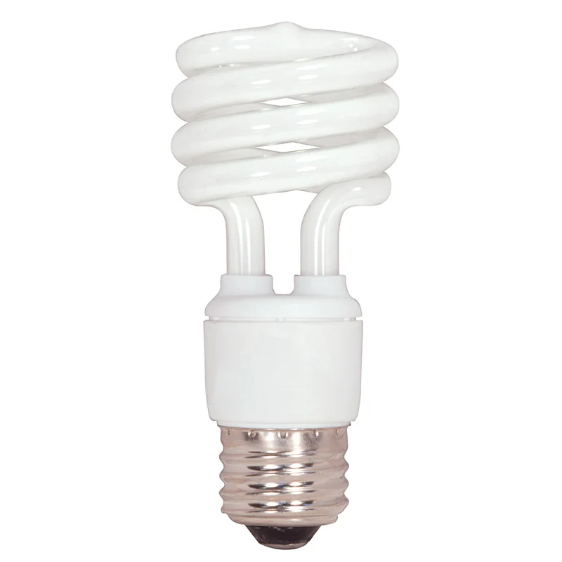 Satco S7226 15W T2 Ultra Mini Spirals Screw-In 5000K fluorescent bulb
