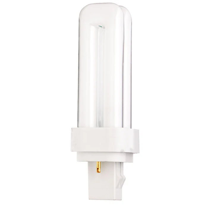 Satco S8317 13W Quad Tube 2-Pin GX23-2 Plug-In base 2700K fluorescent bulb
