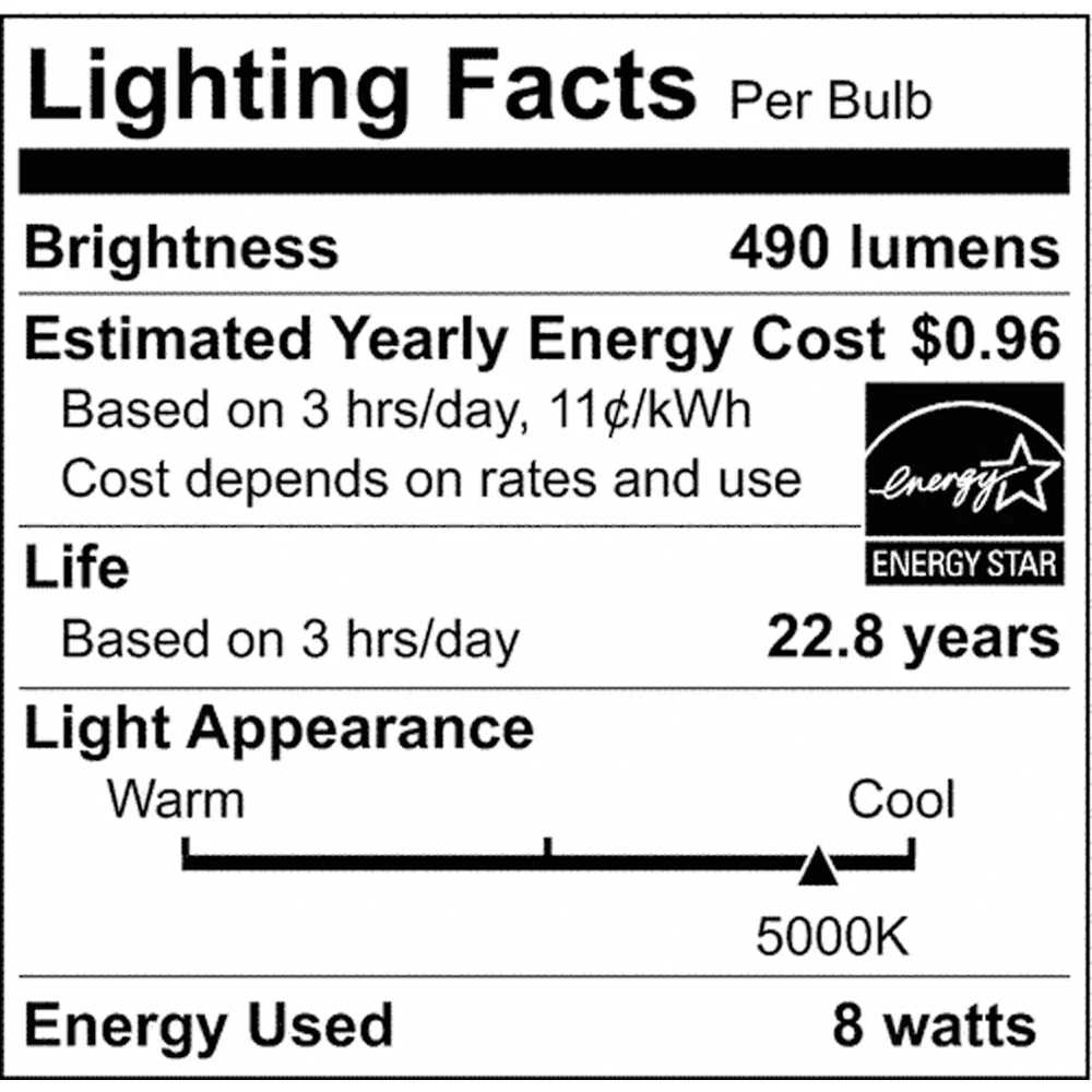 Satco 8w LED MR16 Expanded Line 5000K 40 Degrees Beam GU5.3 Base 12v - 75w-equiv - Image 2