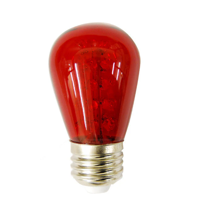 Sunlite 1.1W 120V S14 Sign 30LED Red Light Bulb