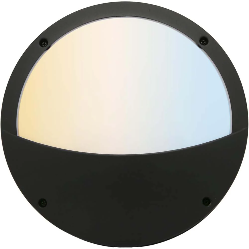 Sunlite 11-In 20w LED Wall Bulkhead Round Fixture CCT Selectable - 70w Equiv