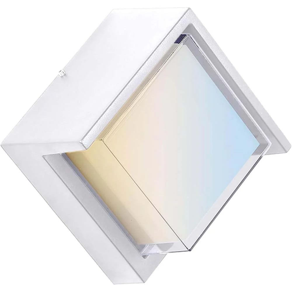 Sunlite 12w LED Canopy Square Modern Outdoor Fixture CCT Selectable - 60w equiv