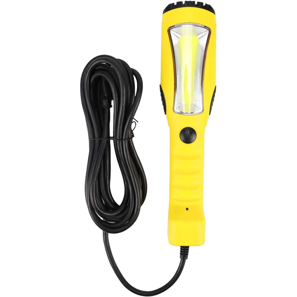 Sunlite 12w LED Yellow Portable Work Light Fixture 25F Power Cord 6200K Daylight