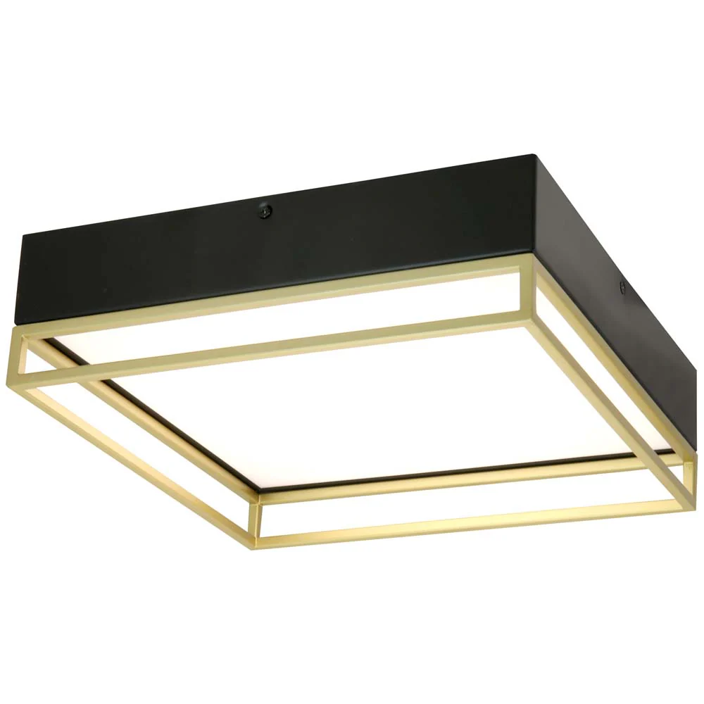 Sunlite 13 In. 20w LED Double Square Ceiling Fixture CCT Selectable - 100w equiv