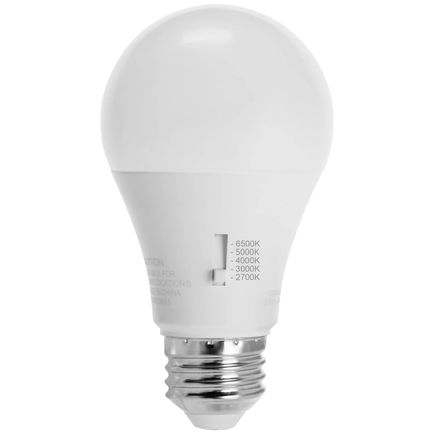 Sunlite 15w A19 LED 5CCT Selectable Dimmable 1600LM E26 Base Bulb - 100W Equiv