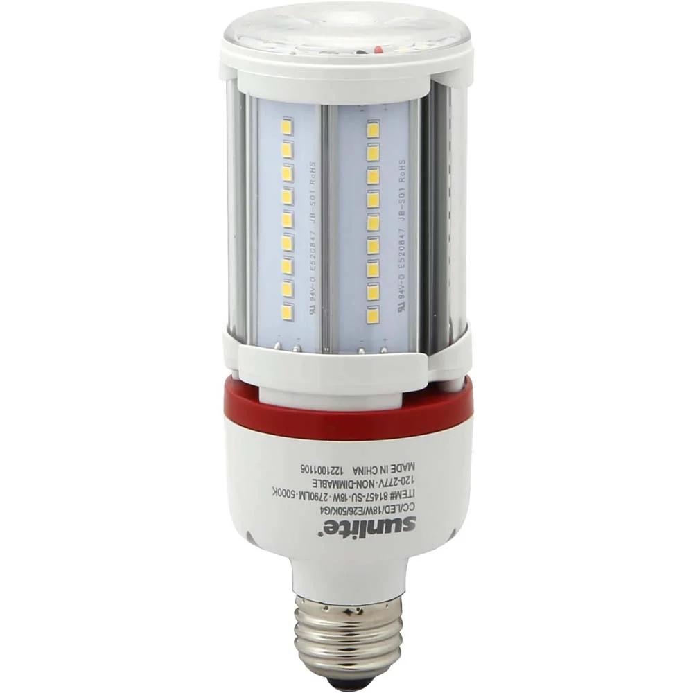 Sunlite 18w LED G4 Corncob 120-277v E26 Base 5000K Bulb - 70w Equiv