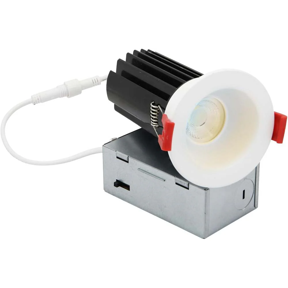 Sunlite 2-In 15w LED Round Regressed Downlight Fixture CCT Selectable Dimmable
