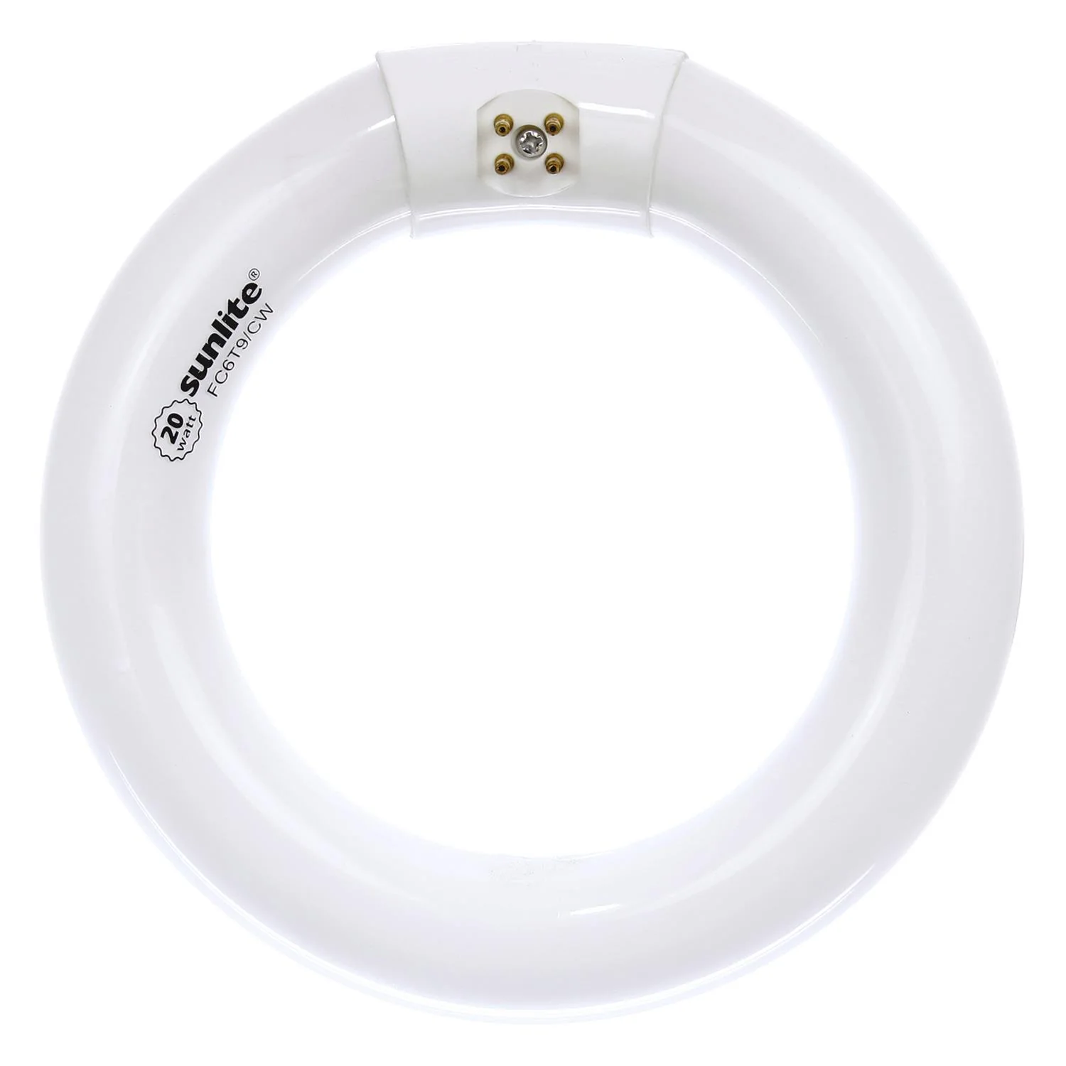SUNLITE FC6T9/CW 20w 6inch 4100K Cool White T9 Circline Fluorescent Bulb - Image 2