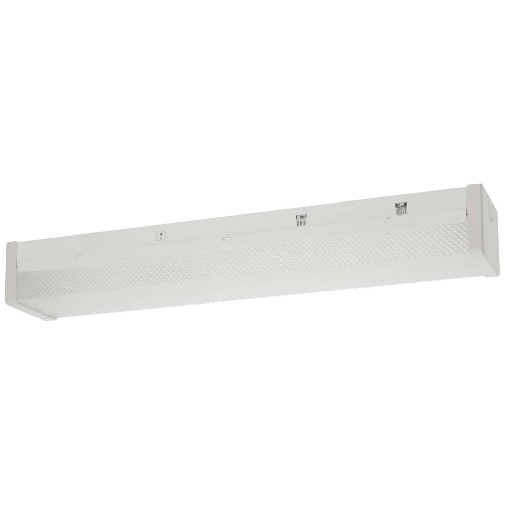 Sunlite 24-in LED Strip Fixture CCT Wattage Lumens Selectable Dimmable 120-277