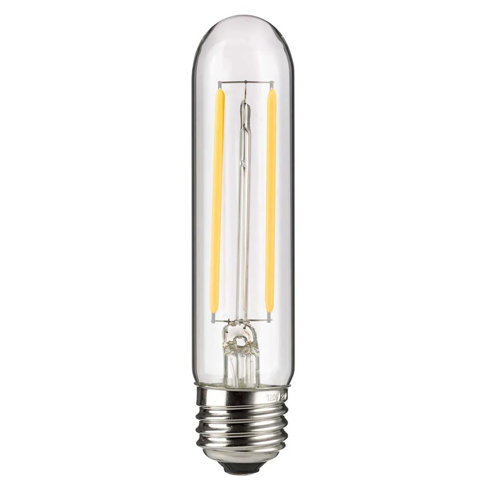 Sunlite 2w LED Filament T10 Clear Tubular E26 Base 2700K Bulb - 25W Equiv