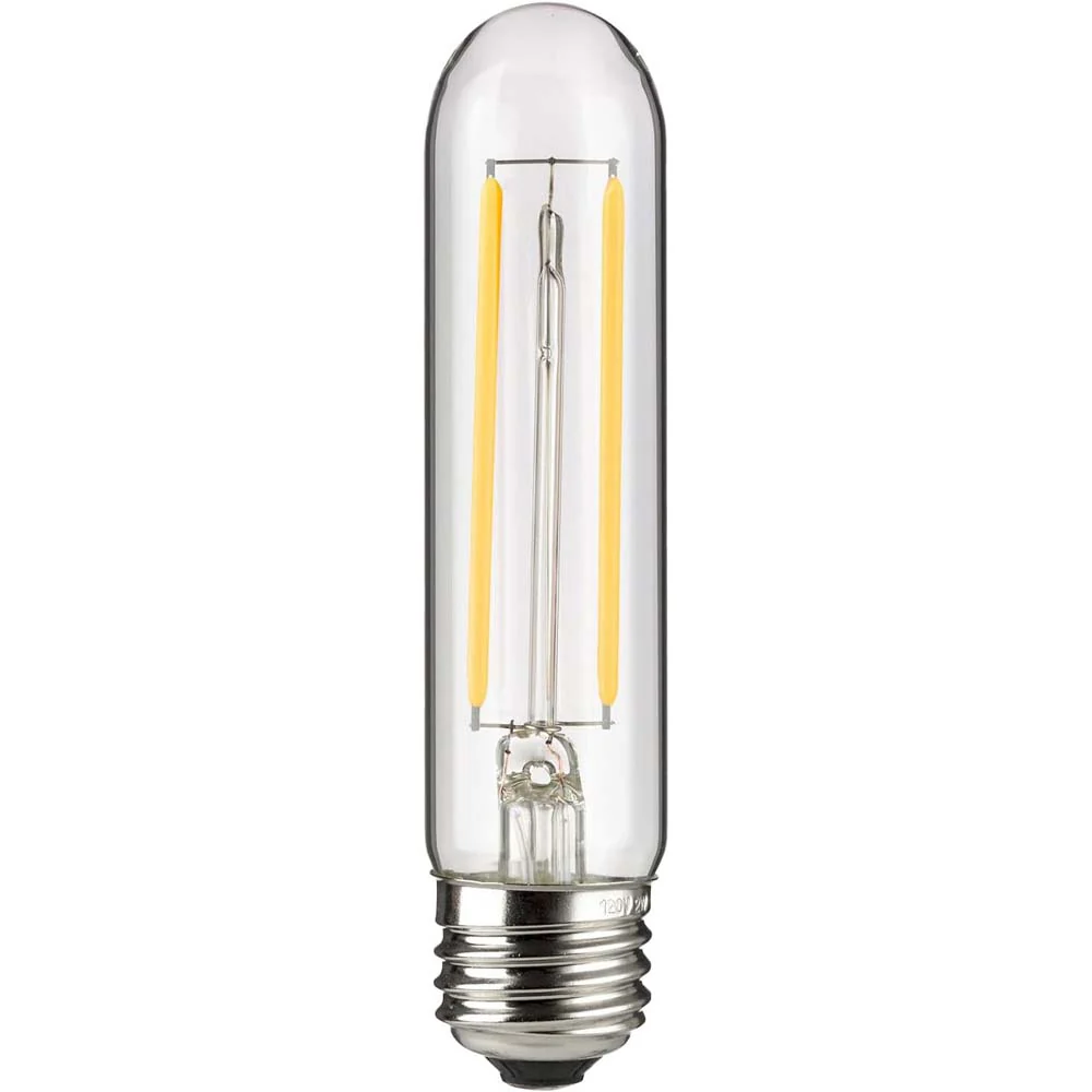 Sunlite 2w LED Filament T10 Tubular E26 Base 3000K Bulb - 25W Equiv