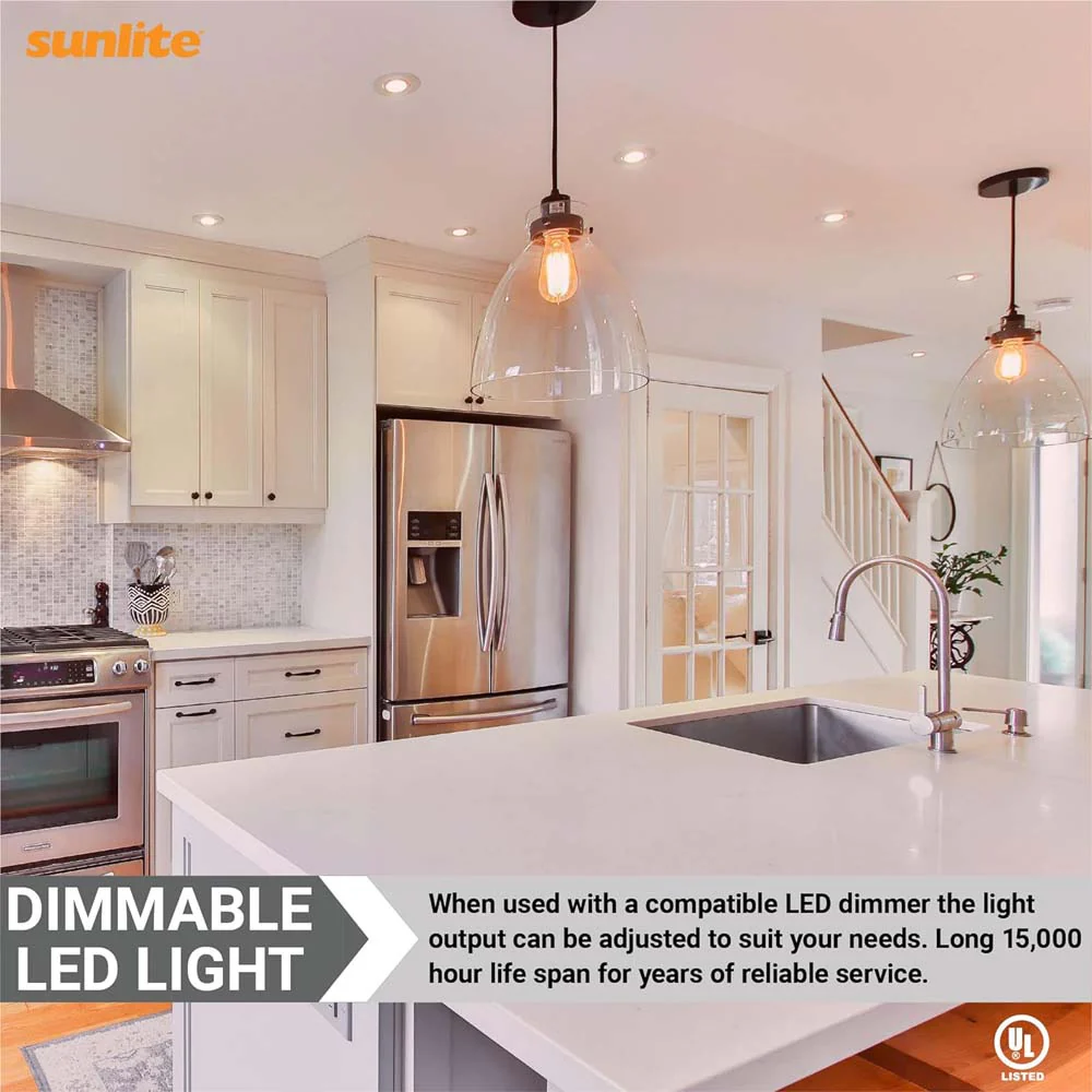 Sunlite 2w LED S14 Filament Style String E26 Base 2700K Warm White Bulb - Image 4