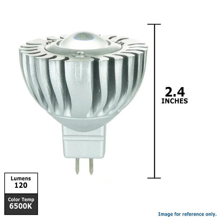 SUNLITE 3w 3MR16 GX5.3 Bi-Pin Base White Bulb - Image 2