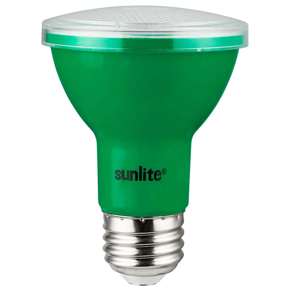 Sunlite 3w LED PAR20 Green Colored E26 Base Floodlight Bulb - 50W Equiv