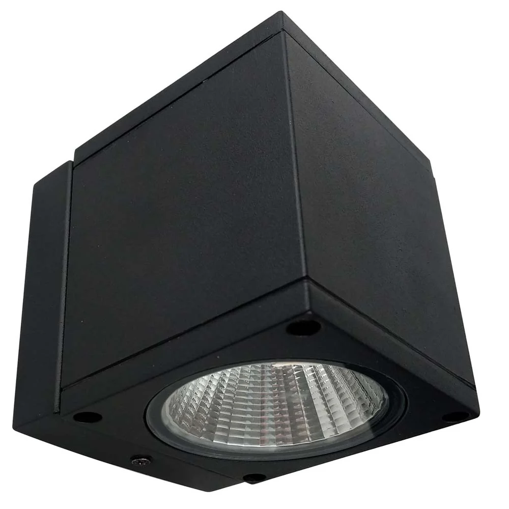Sunlite 4-in 18w LED Square Up and Down Wall Sconce Fixture - 5000K Super White