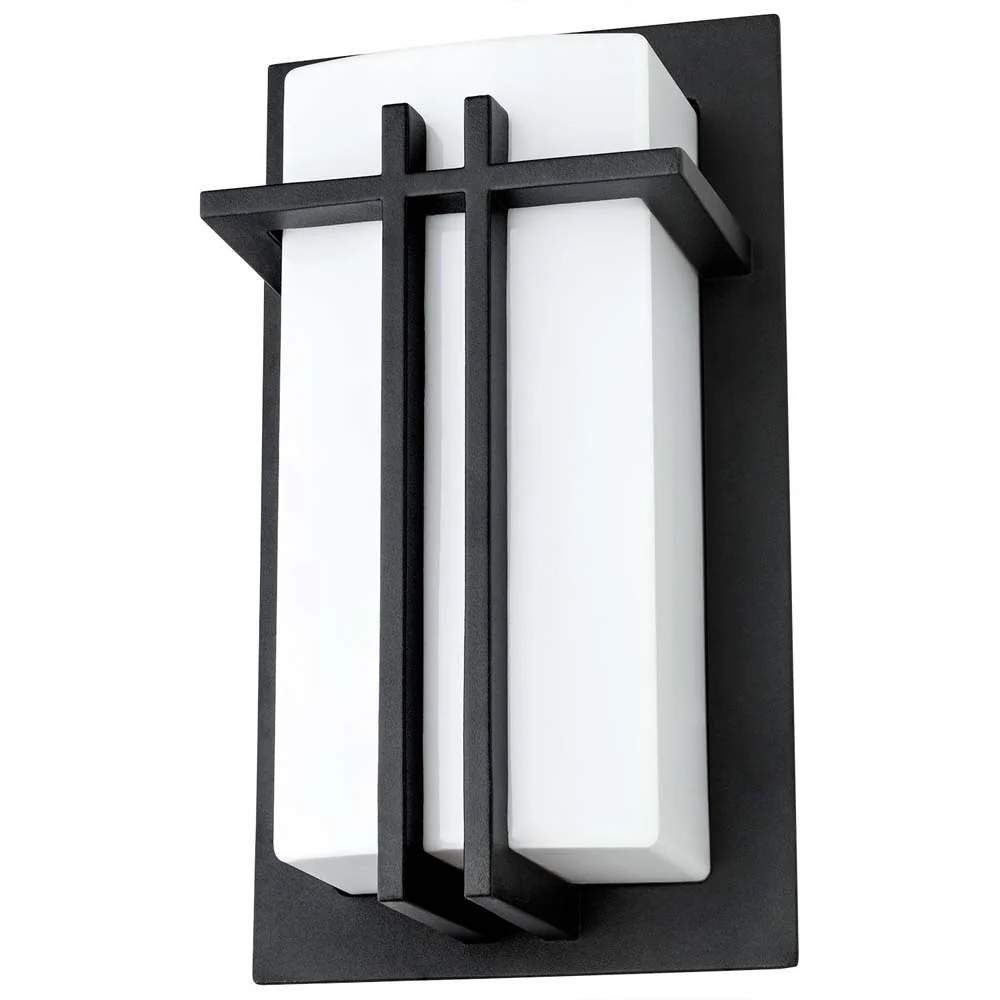 Sunlite 46092-SU Incandescent Wall Sconce Fixture Black Powder