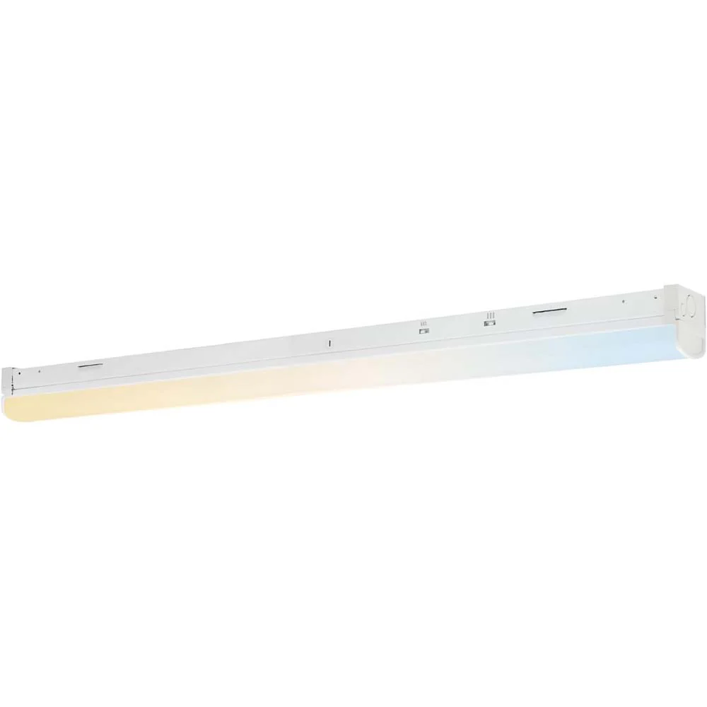 Sunlite 48-in LED Linear Strip Fixture CCT Wattage Selectable Dimmable 120-277v