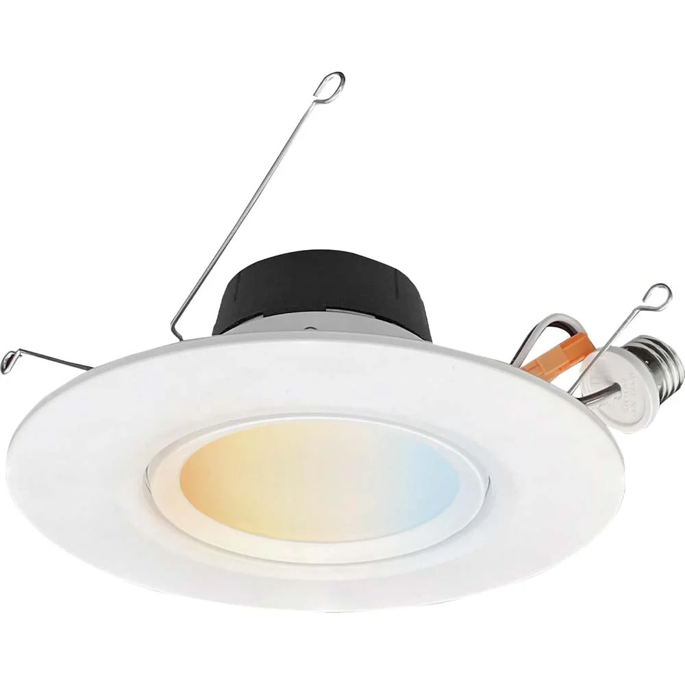 Sunlite 5-6-In 11w LED Gimbal Recessed Downlight Fixture CCT Selectable Dimmable