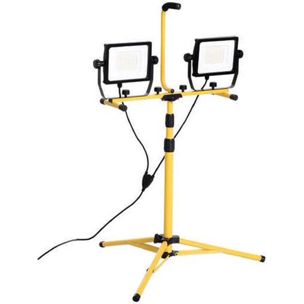 Sunlite 72w LED Adjustable Tripod Stand Dual Head Construction Work Light