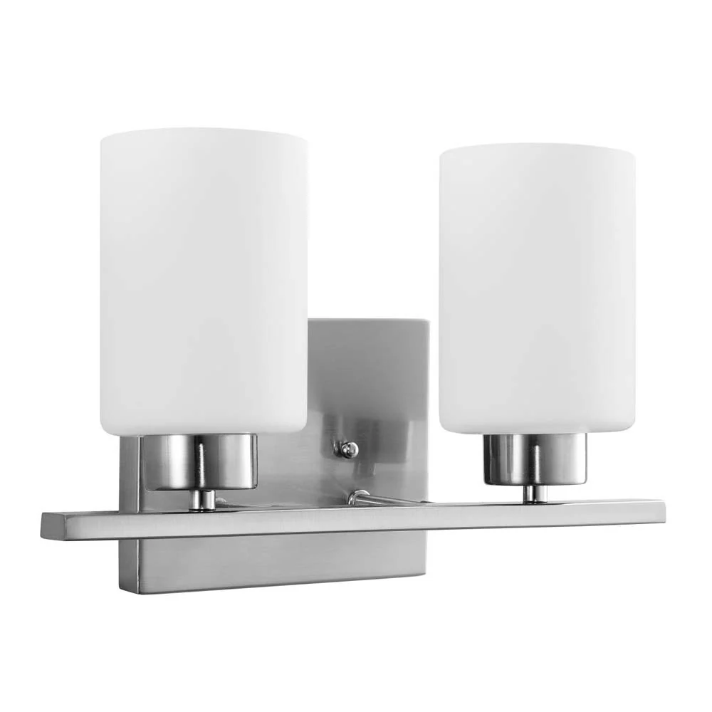 Sunlite 81320-SU 120v Incandescent Half Cylinder Fixture Brushed Nickel