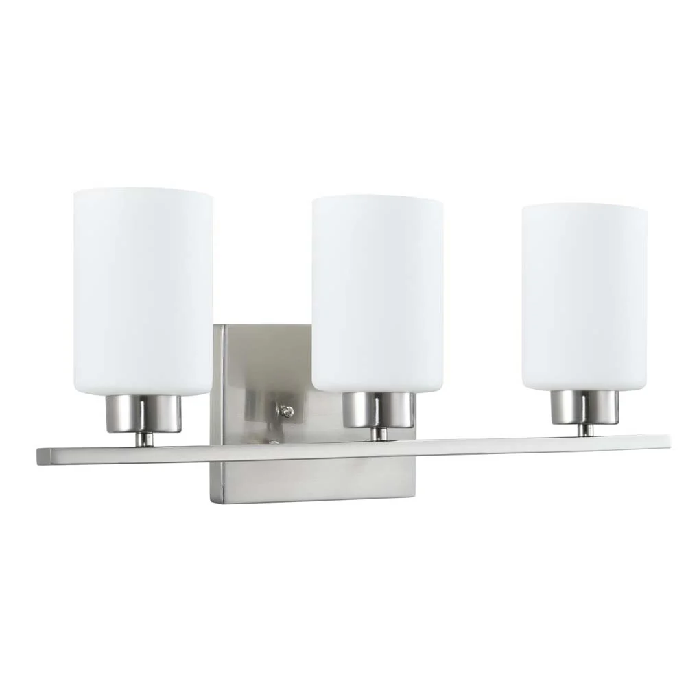 Sunlite 81321-SU 120v Incandescent Half Cylinder Fixture Brushed Nickel