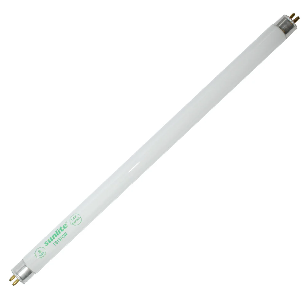 10Pk - SUNLITE F8T5/CW 8W 12in. Cool White Fluorescent Tube - Image 2