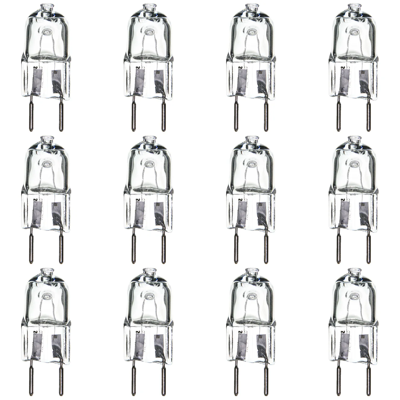12 Pack - SUNLITE JCD 20w 120v GY8 Short Clear Halogen Bulb