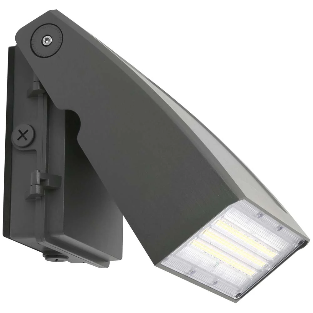 Sunlite LED Adjustable Slim Wall Pack Fixture CCT Wattage Selectable 120-347V