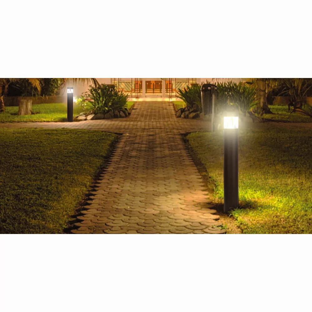 Sunlite Round Color and Watts CCT Tunable Dimmable Bollard Garden Pathway light - Image 2
