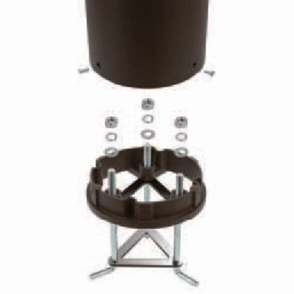 Sunlite Round Color and Watts CCT Tunable Dimmable Bollard Garden Pathway light - Image 3