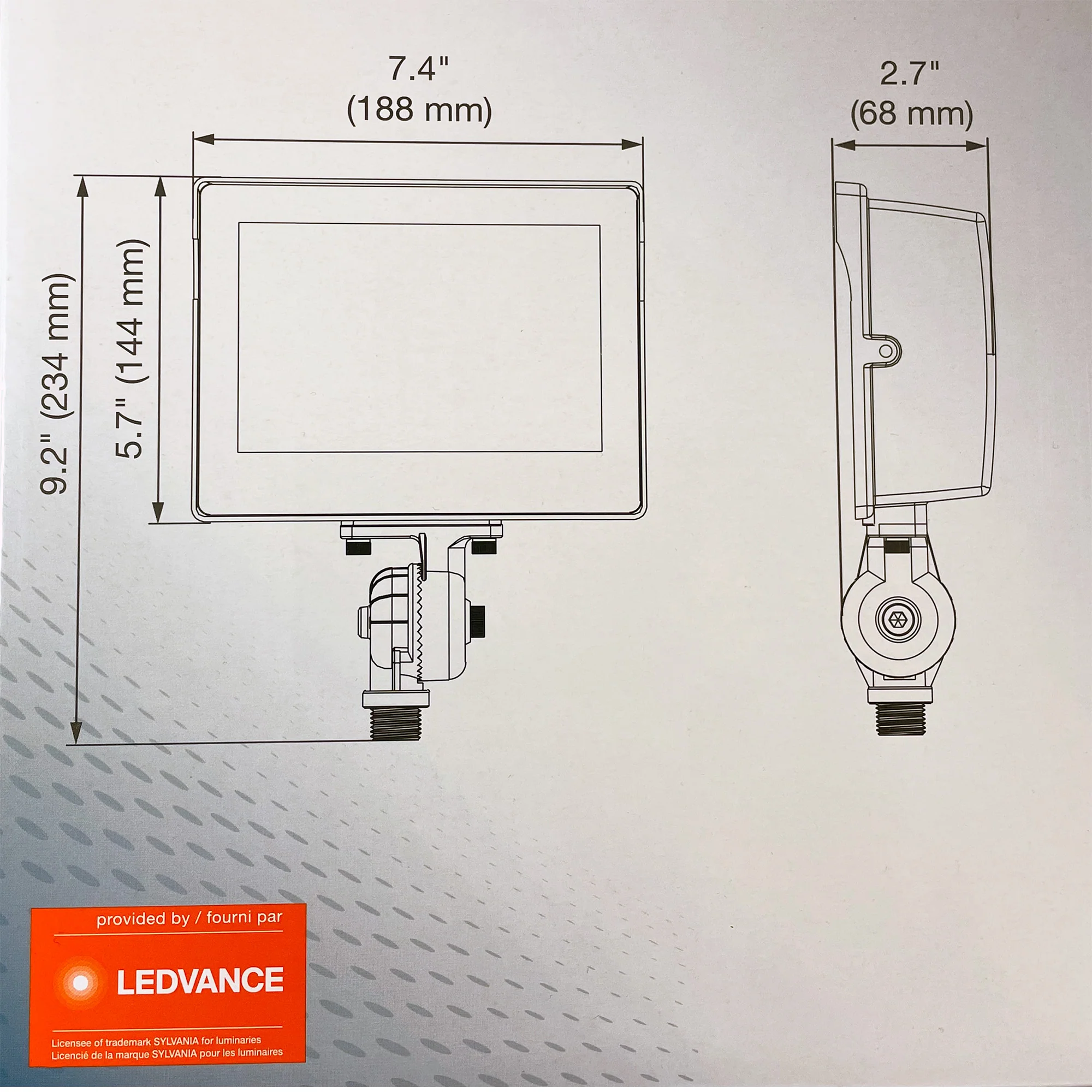 Sylvania LED Floodlight - 15W 3 CCT Selectable Dimmable Bronze Finish Wide Flood - Image 5
