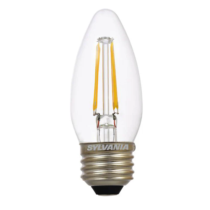 SYLVANIA 4.5w B10 Blunt Tip Dimmable LED - Medium base 2700K