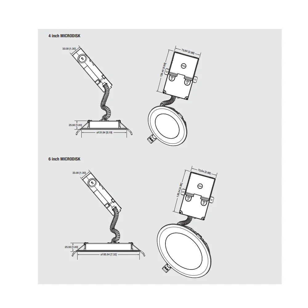 SYLVANIA 6 inch 13W 3000K Microdisk Recessed Ultra LED Downlight - 75w equiv. - Image 2