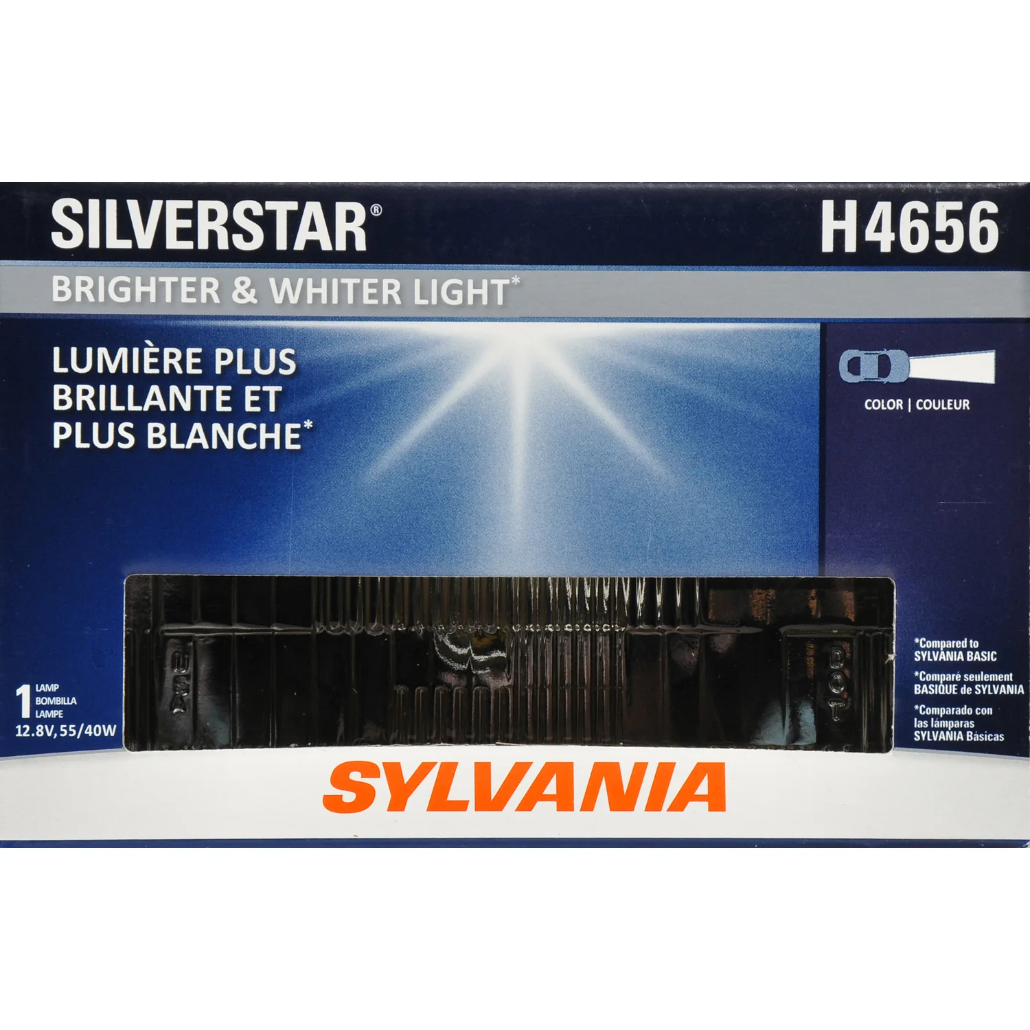 SYLVANIA H4656 SilverStar High Performance Halogen Headlight 100x165