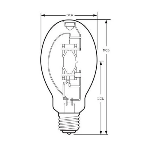 USHIO 175w UMH-175/U, ED28, metal halide bulb - Image 2