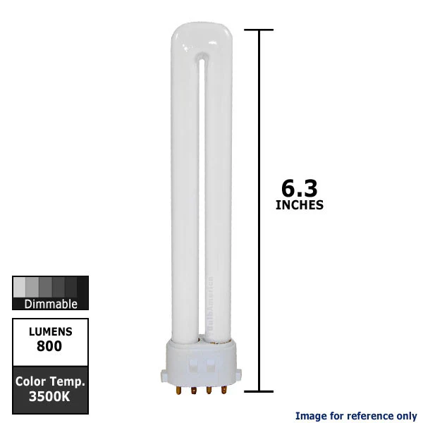Ushio 3000182 - CF13SE/835 13W - 3,500K - 4-Pin 2GX7 Base - Single Tube CFL - Image 2