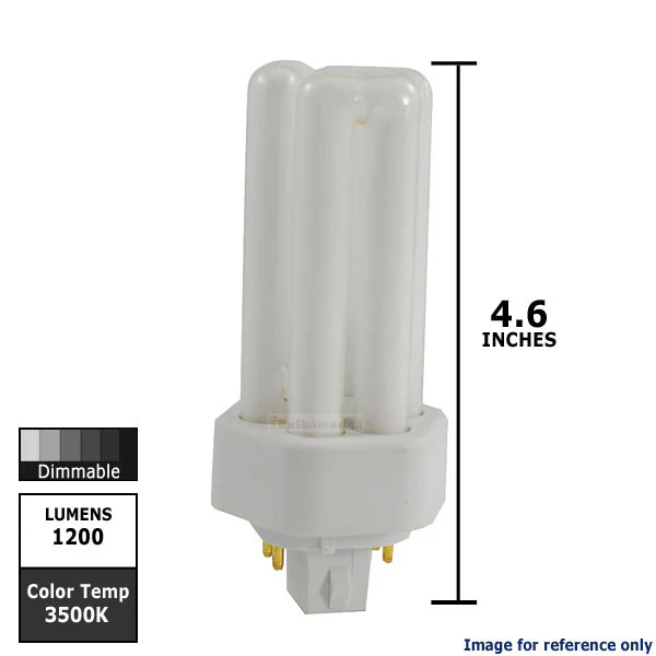 Ushio 3000213 - CF18TE/835 18W 3500K - 4 Pin GX24Q-2	 Base - Triple Tube CFL - Image 2