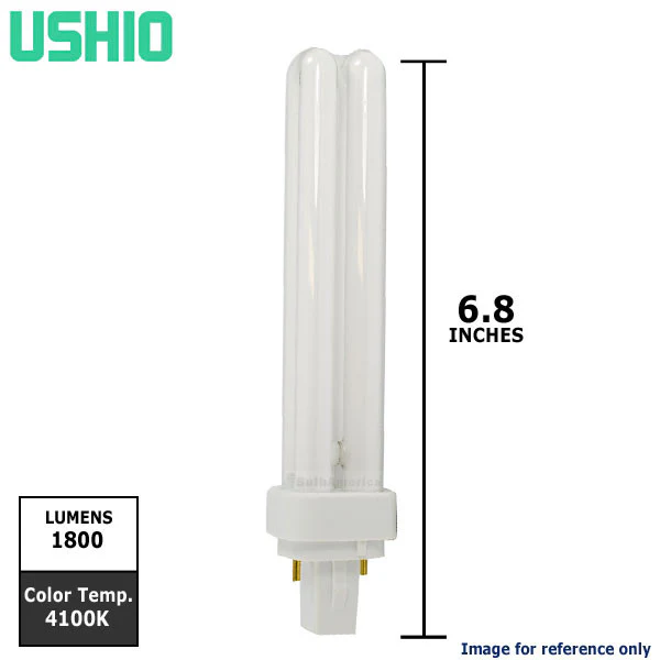 Ushio 3000146 - CF26D/835 - 26W 3500K - 2 Pin G24d-3 Base - Double Tube CFL - Image 4