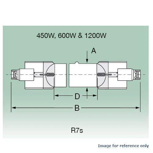 USHIO MHL 450w Blacklight Special Effect Metal Halide Lamp - 5000114 - Image 3