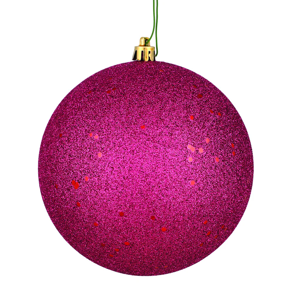 Vickerman 10 in. Berry Red Ball Christmas Ornament