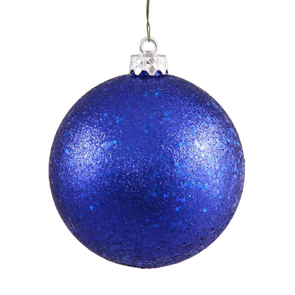 Vickerman 10 in. Cobalt Blue Ball Christmas Ornament