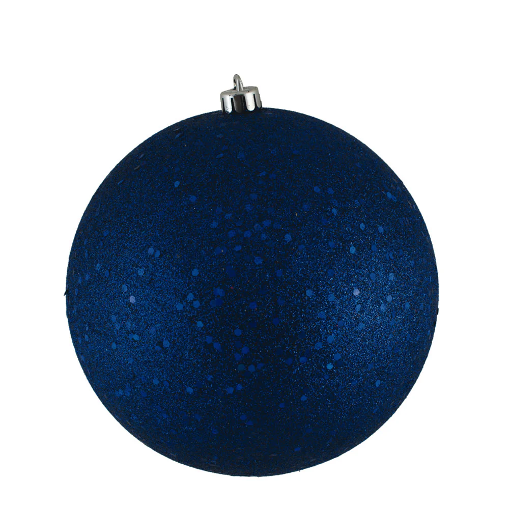 Vickerman 10 in. Sea Blue Ball Christmas Ornament