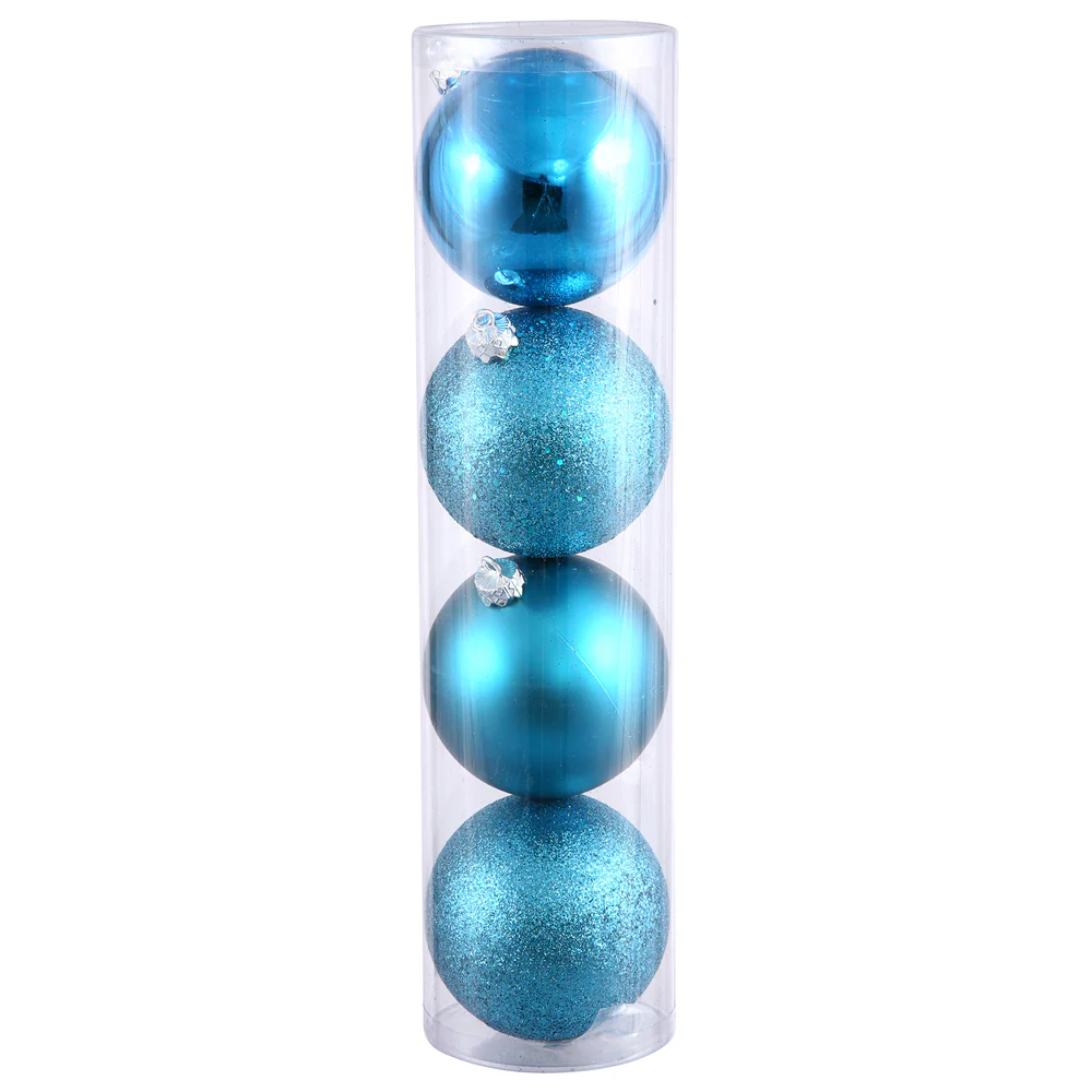 Vickerman 10 in. Turquoise Ball Christmas Ornament