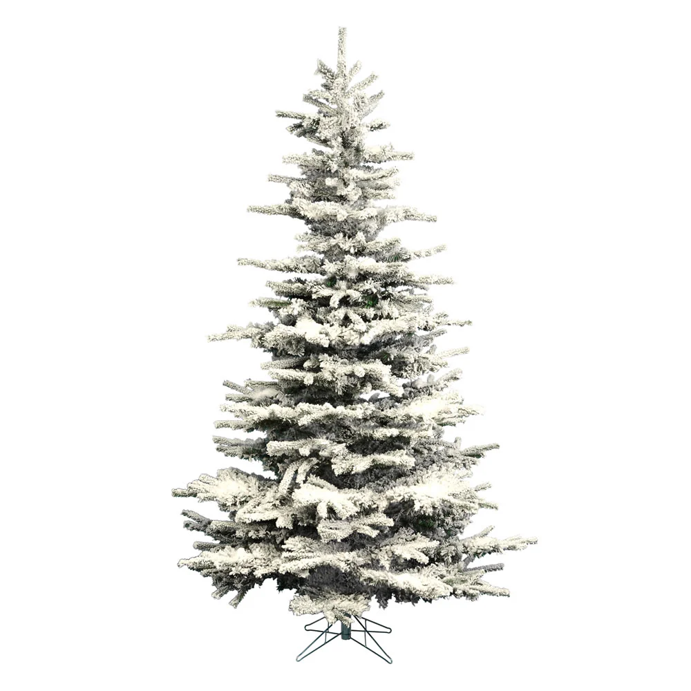 Vickerman 10ft. Flocked Sierra Fir Artificial Christmas Tree Unlit