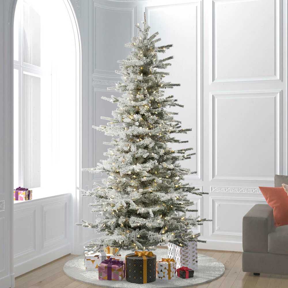 Vickerman 10ft. Sierra Fir Slim Artificial Christmas Tree in Warm White LED lights - Image 4