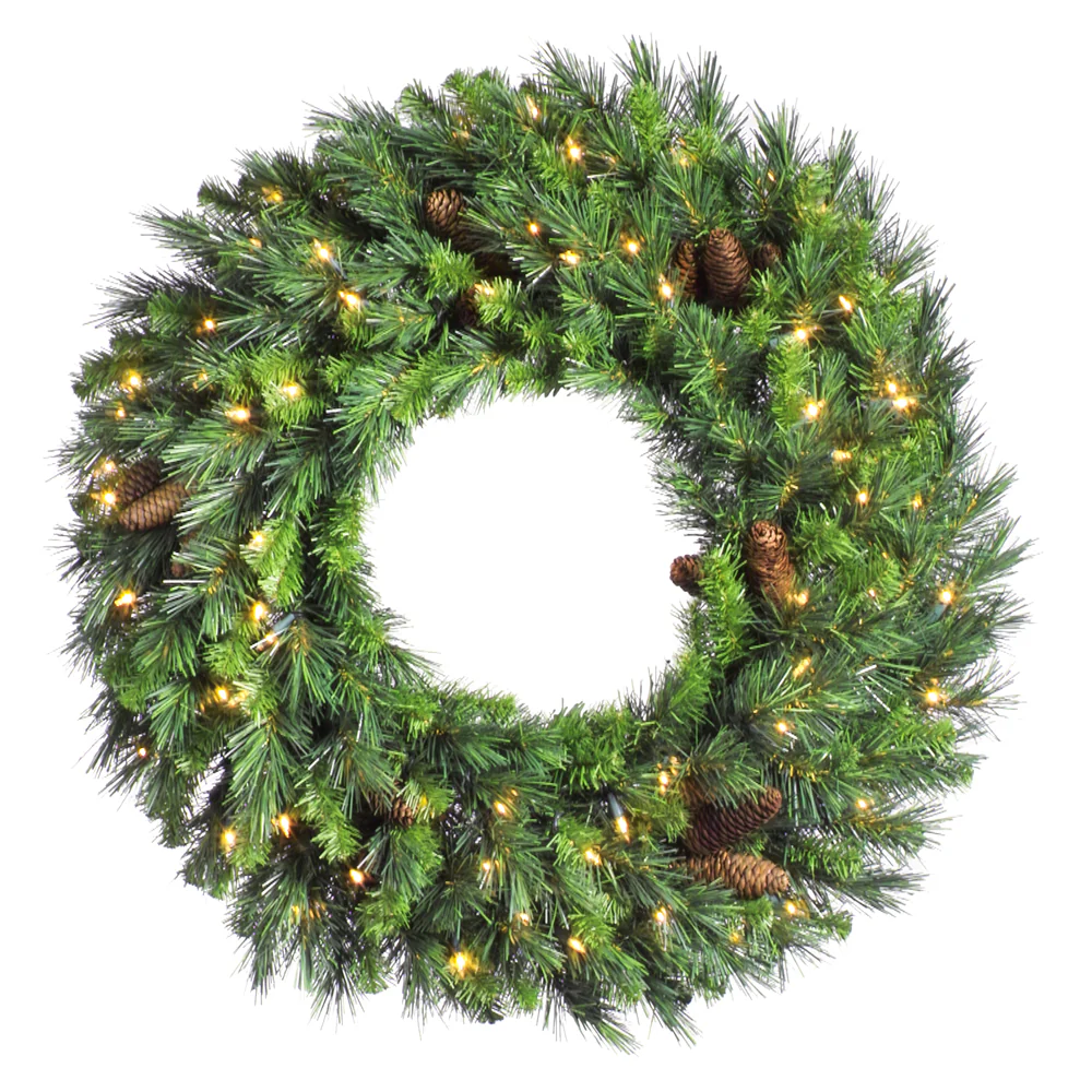 Vickerman 120in. Green 2700 Tips Wreath